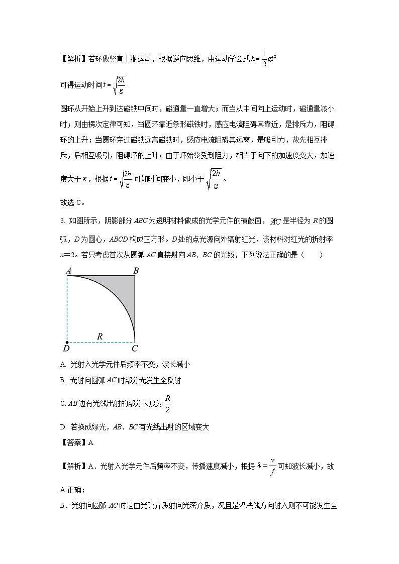 江西省六校联考2024-2025学年高二下学期第一次月考物理试题（解析版）第2页