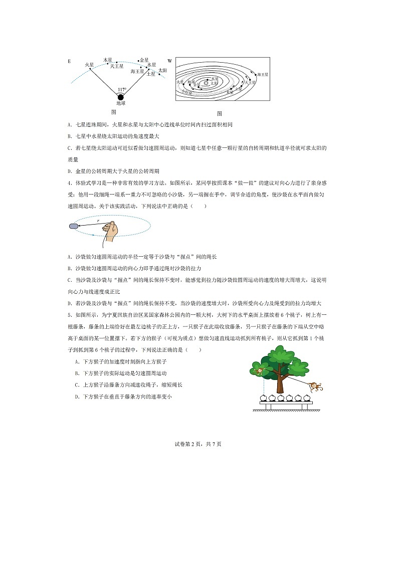 广东省佛山市S6高质量发展联盟2024-2025学年高一下学期期中联考（图片版）物理试题第2页
