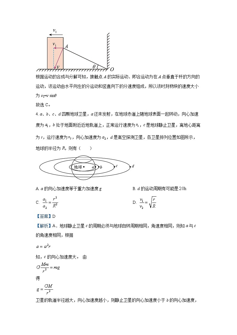 河北省保定市名校联盟2024-2025学年高一下学期4月期中物理试题（解析版）第3页
