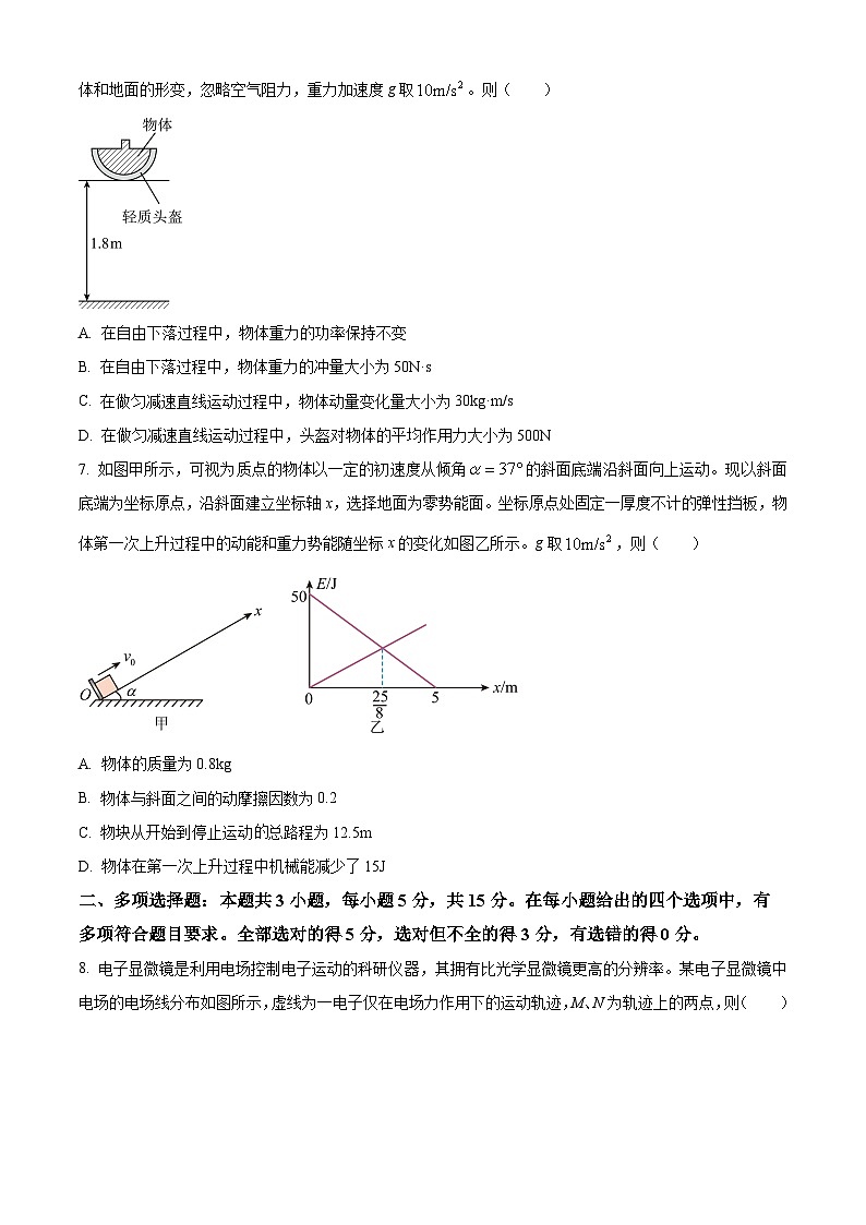 重庆市拔尖强基联盟2024-2025学年高三下学期3月联合诊断性考试物理试卷（原卷版+解析版）第3页
