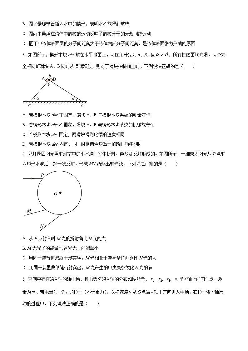 重庆市第一中学校2024-2025学年高三下学期3月月考物理试题（原卷版+解析版）第2页