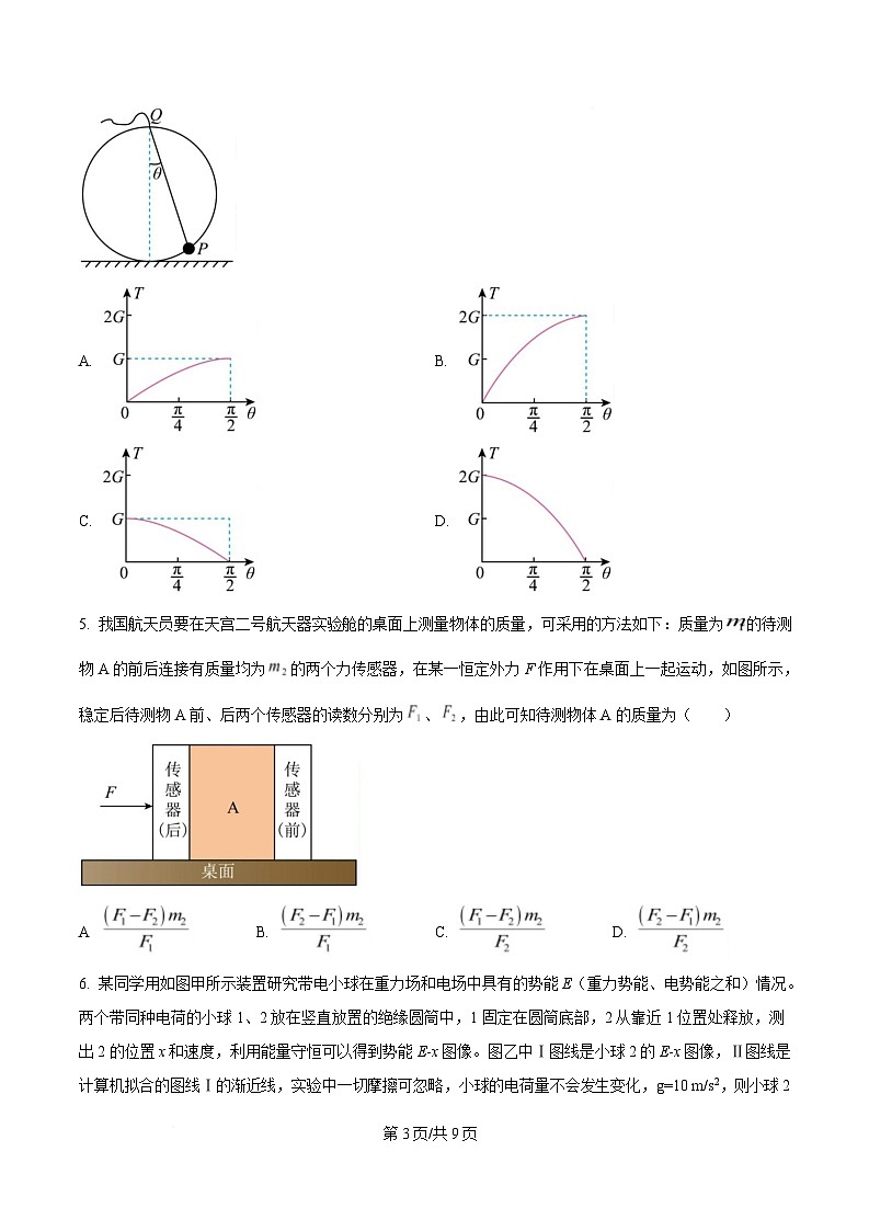 2025届四川省仁寿第一中学校（北校区）高三下学期三模物理试题（原卷版）第3页