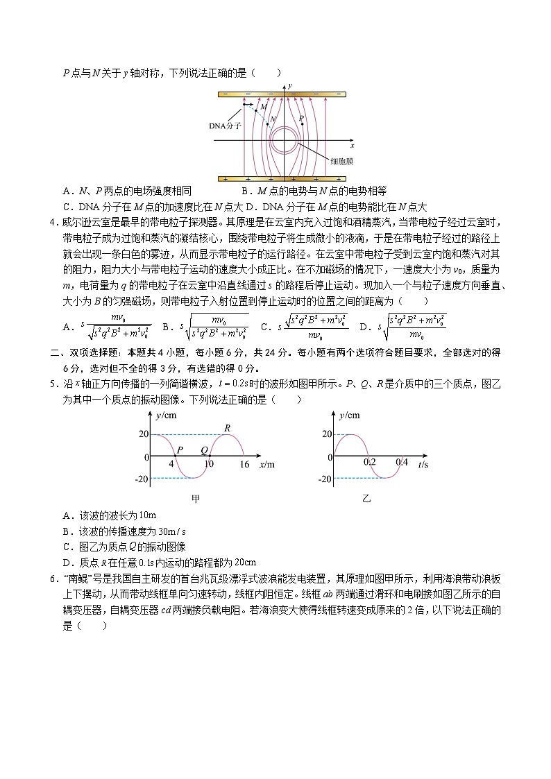 2025年高考押题预测卷：物理（福建卷01）（考试版）第2页
