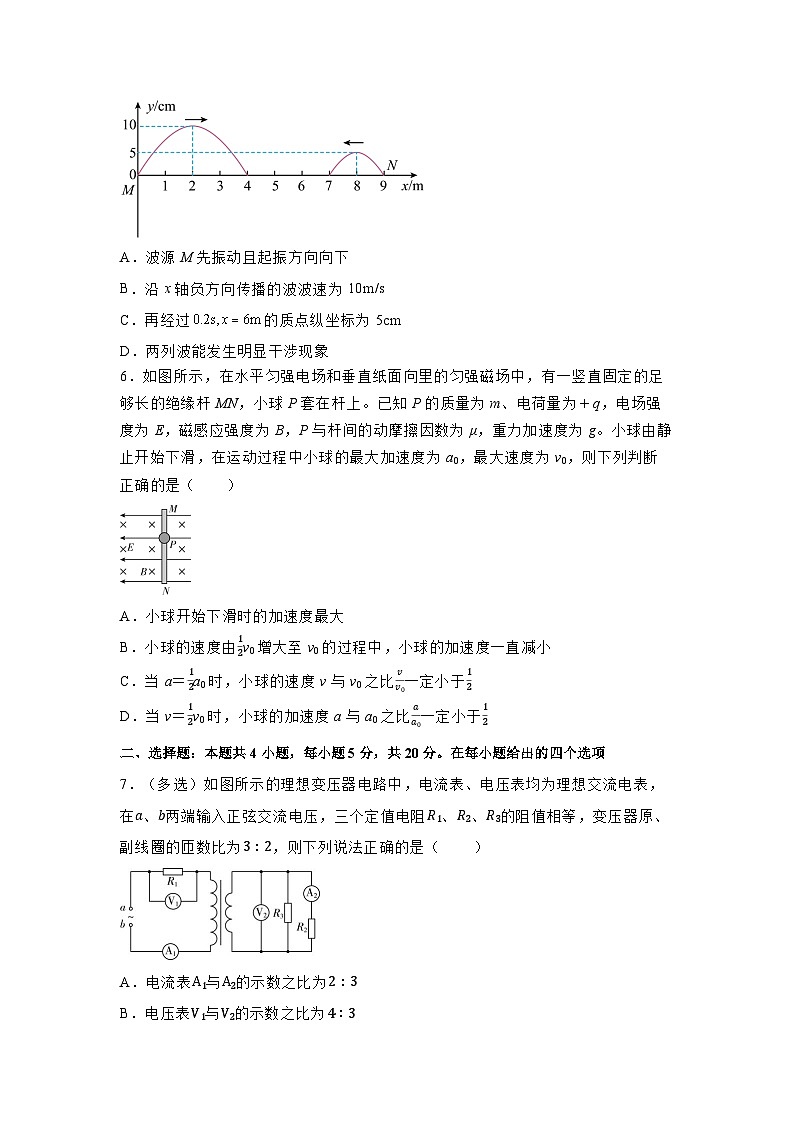 2025届湖南省普通高中高三下学期学业水平选择性考试（三模）（一）物理试题（解析版）第3页