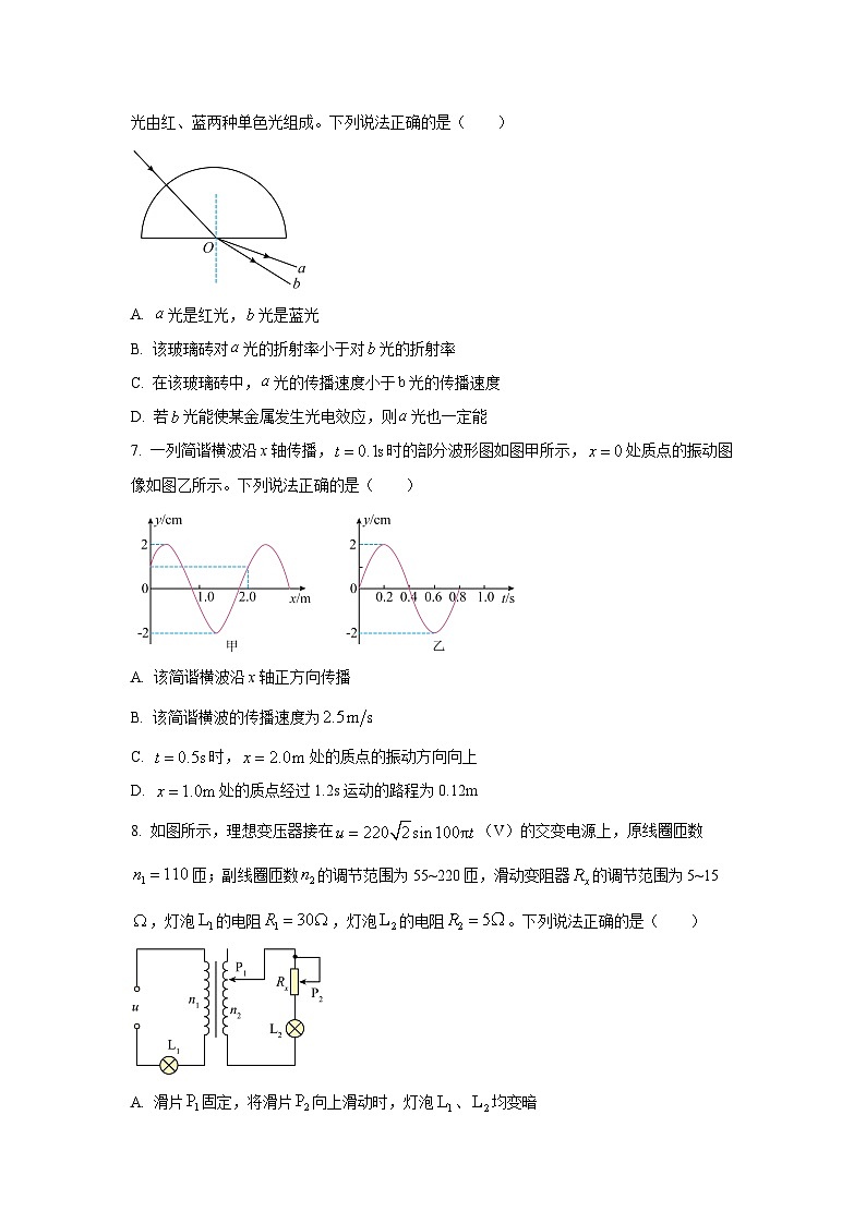 2025年天津市普通高考模拟押题（一）物理试题第3页