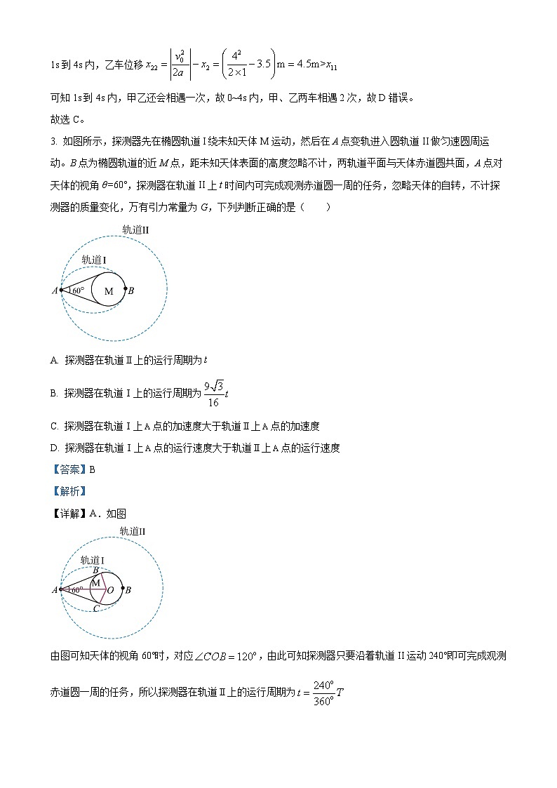 精品解析：2025届山东省潍坊市高三下学期三模物理试题（解析版）第3页