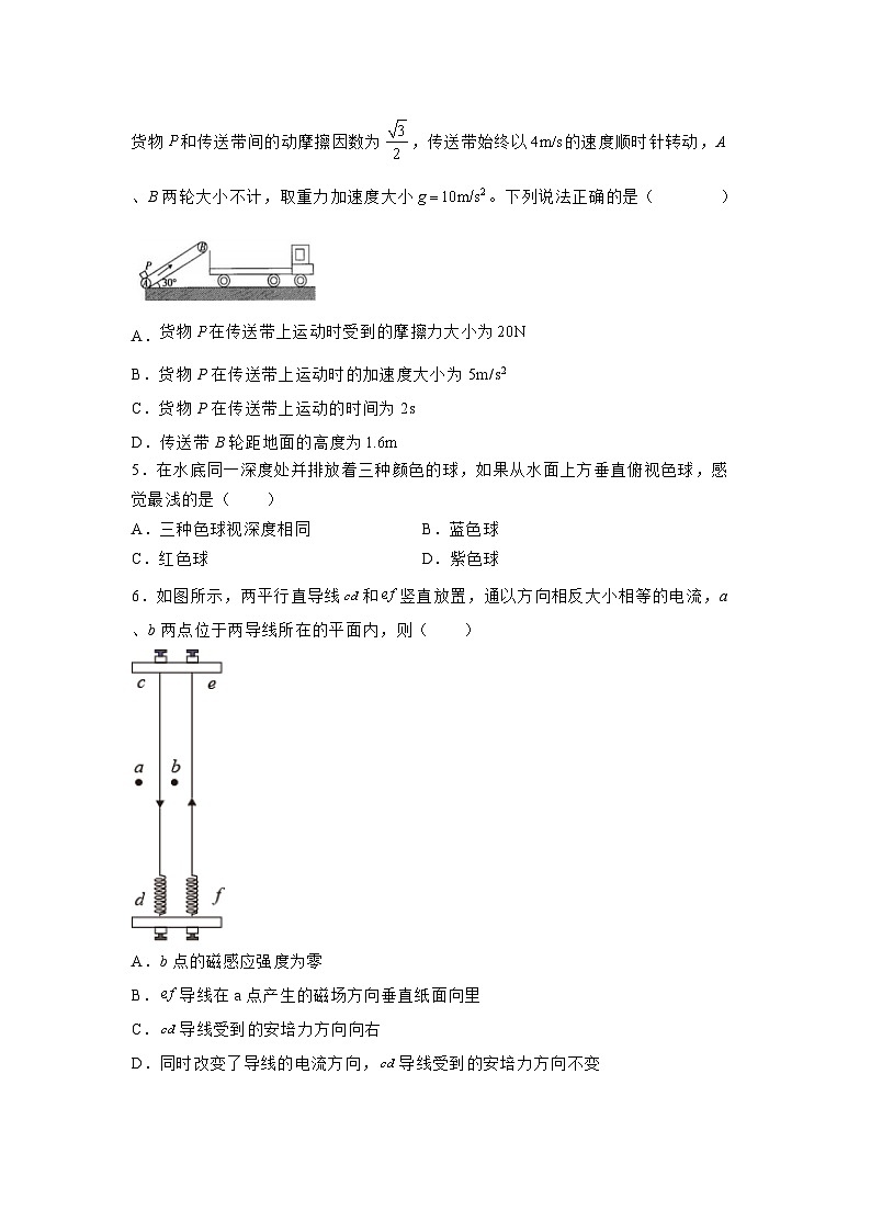 2025届湖北省普通高中学业水平选择性考试模拟（五）物理试卷（解析版）第2页