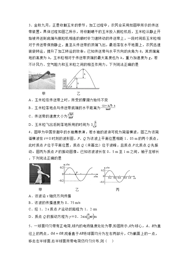 2025届湖南省高考仿真模拟（九）物理试卷（解析版）第2页