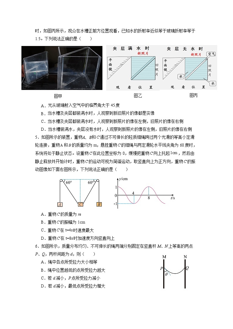 湖北省黄冈中学2025届高三第二次模拟考试物理第2页