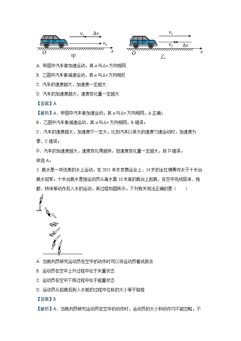 广东省广州市天河区2024-2025学年高一上学期期末考试物理试卷（解析版）第2页