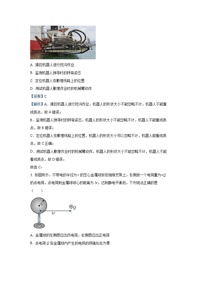 浙江省G5联盟2024-2025学年高一下学期期中考试物理试卷（解析版）第2页