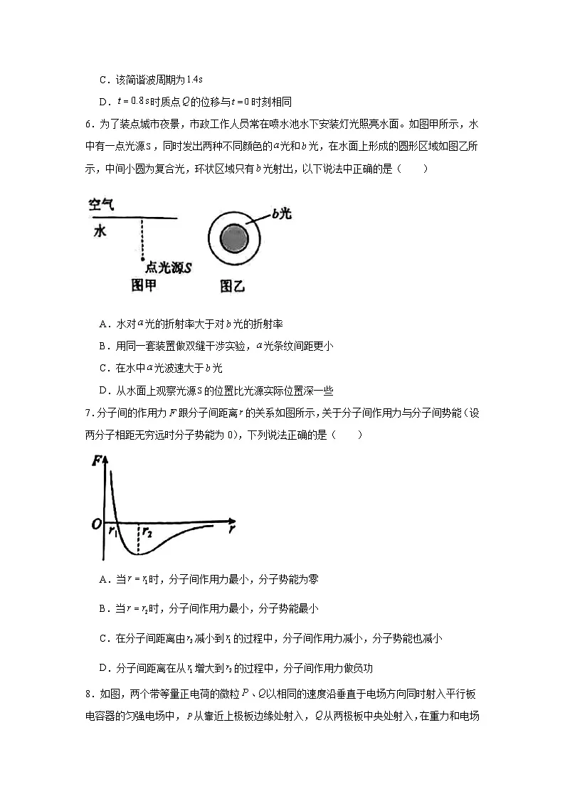 2025届天津市和平区高三下学期三模物理试卷（无答案）第3页