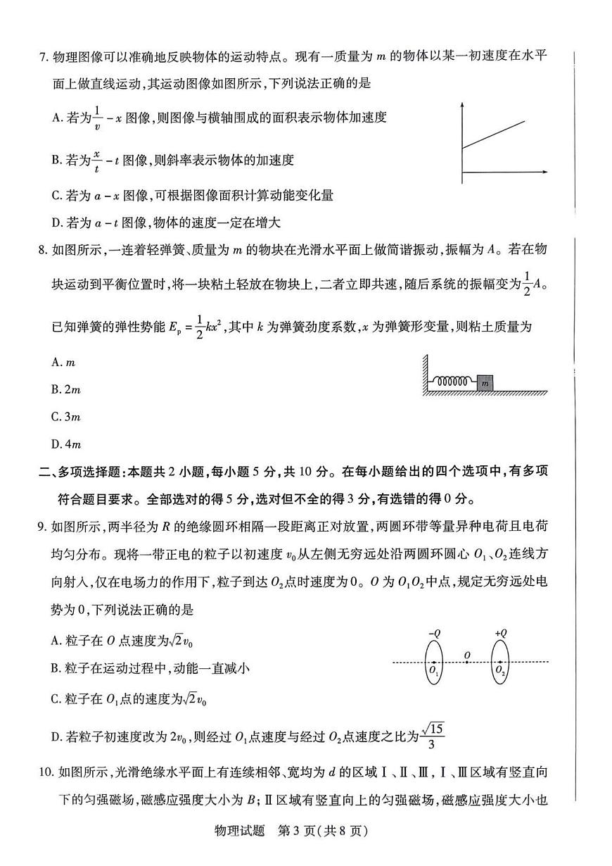 2025届安徽省天一大联考高三下学期最后一卷物理试卷（高考模拟）第3页