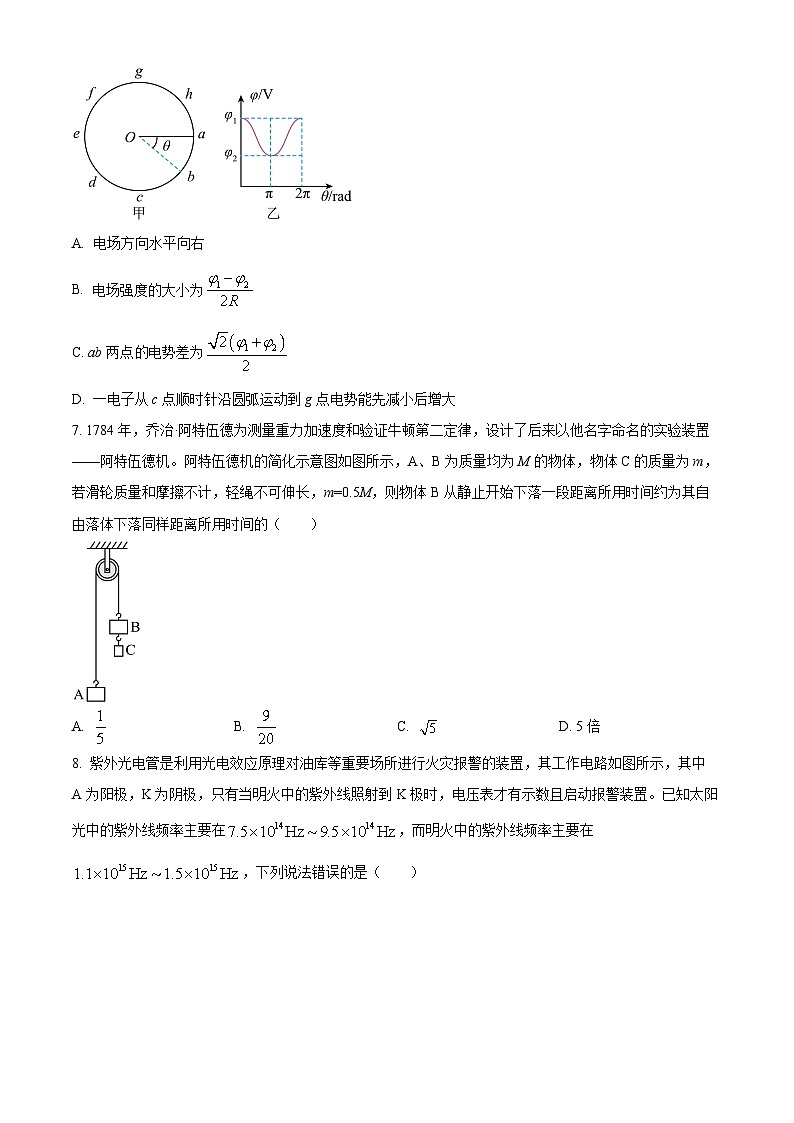 2025届辽宁省鞍山市第一中学高三下学期三模物理试题（高考模拟）第3页