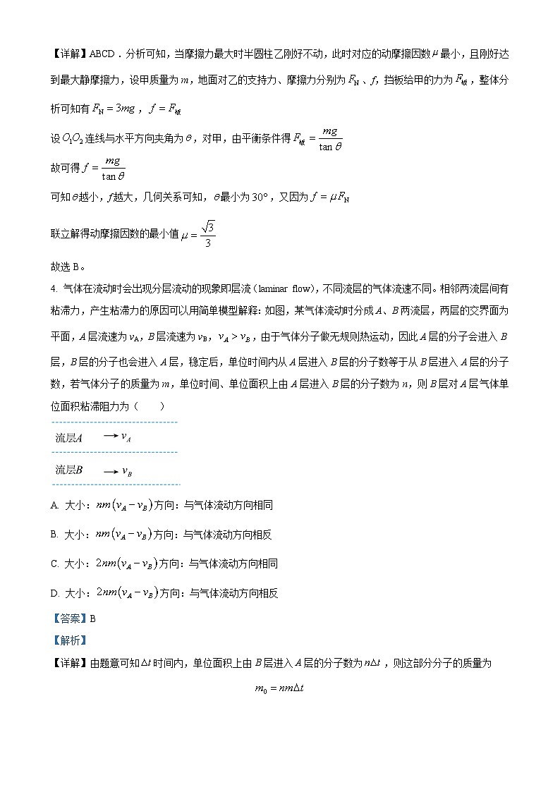 2025届山东省临沂市临沭县高三下学期三模物理试题（解析版）第3页