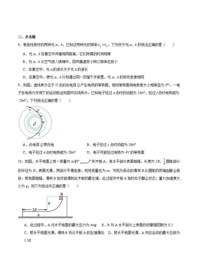 2025届贵州省贵阳市高三下学期适应性考试（一）试卷 物理第3页