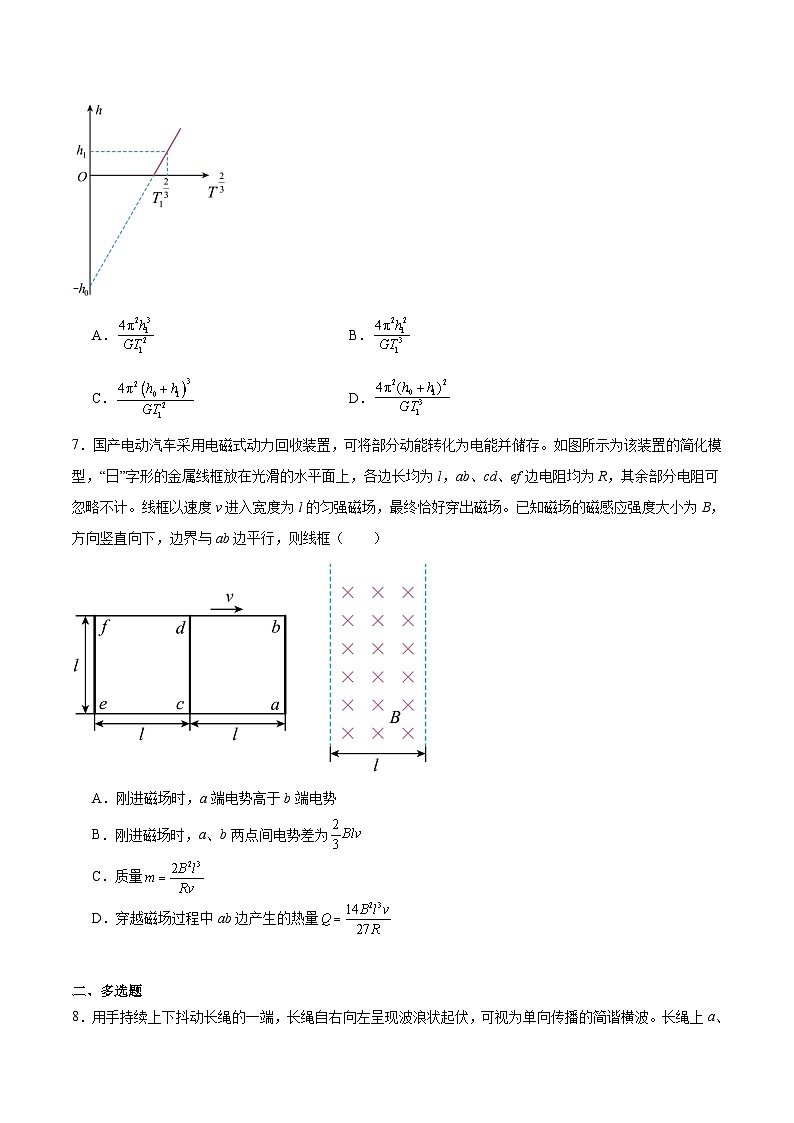2025届黑龙江省龙东十校联盟高三下学期4月联考（二模）试卷 物理（含答案）第3页