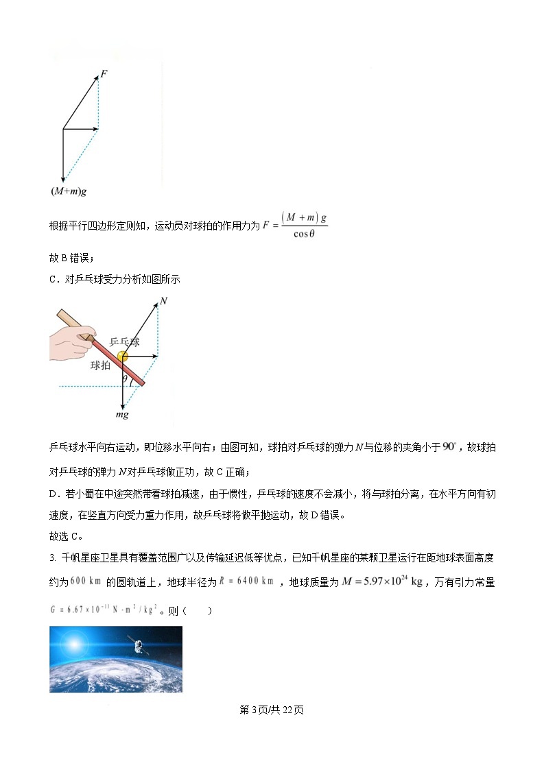重庆市巴蜀中学2025届高三下学期三诊物理试卷 Word版含解析第3页
