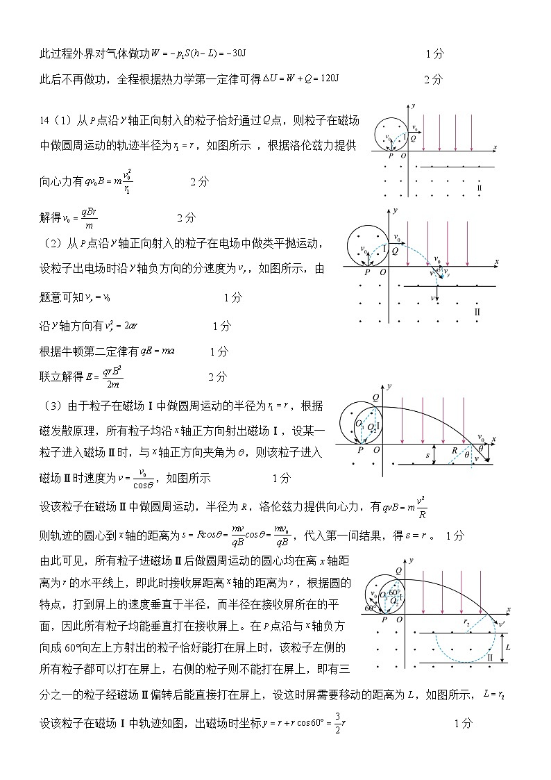 湖北省武汉二中2025届高三年级5月模拟考试物理答案第2页