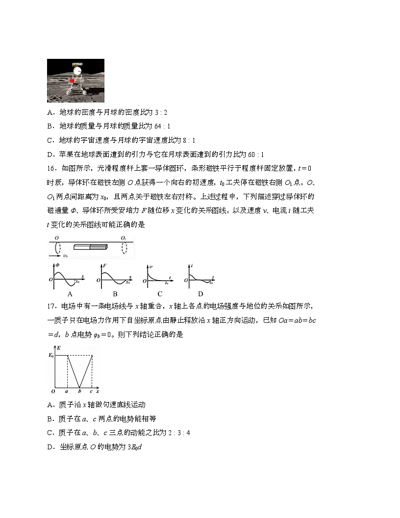 2022届 江苏新高考物理押题模拟试卷[三模]带答案第2页