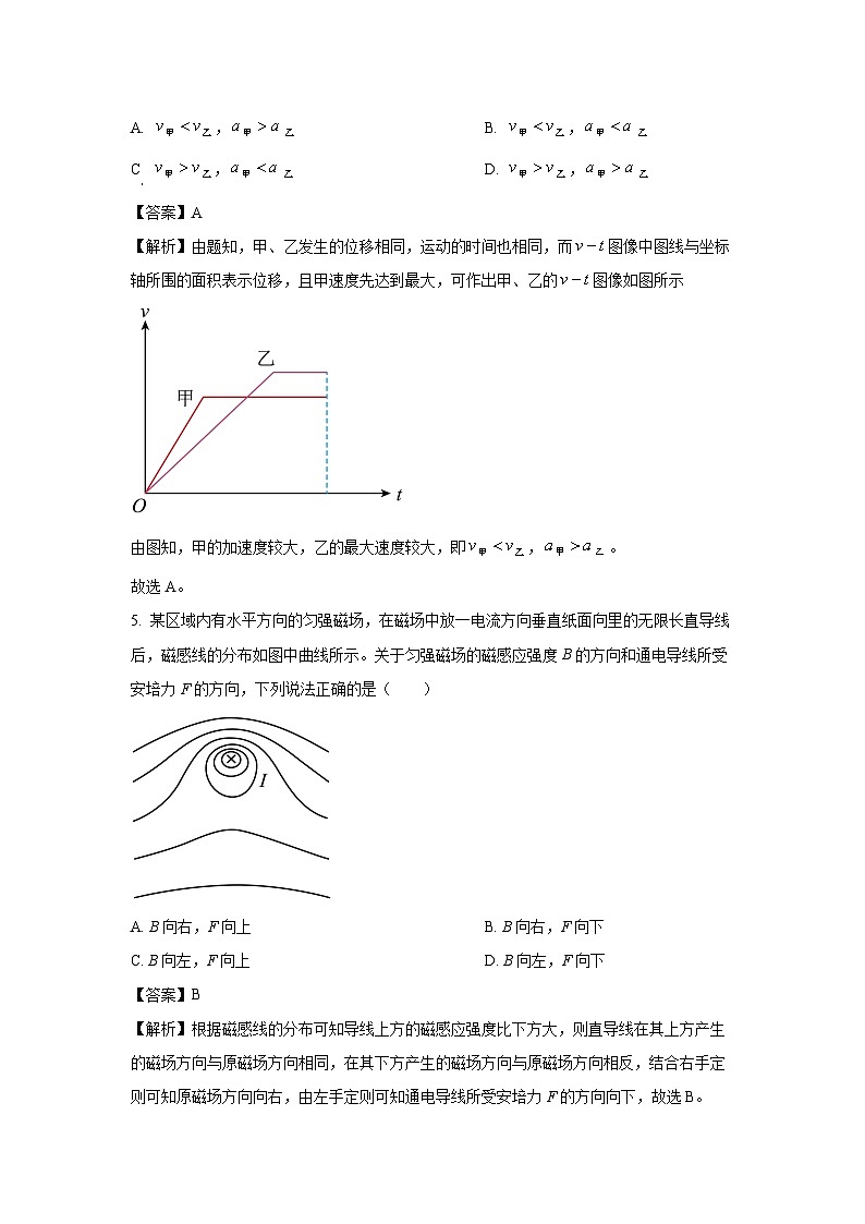 贵州省2025届高三下学期普通高中学业水平选择性考试物理试卷（解析版）第3页