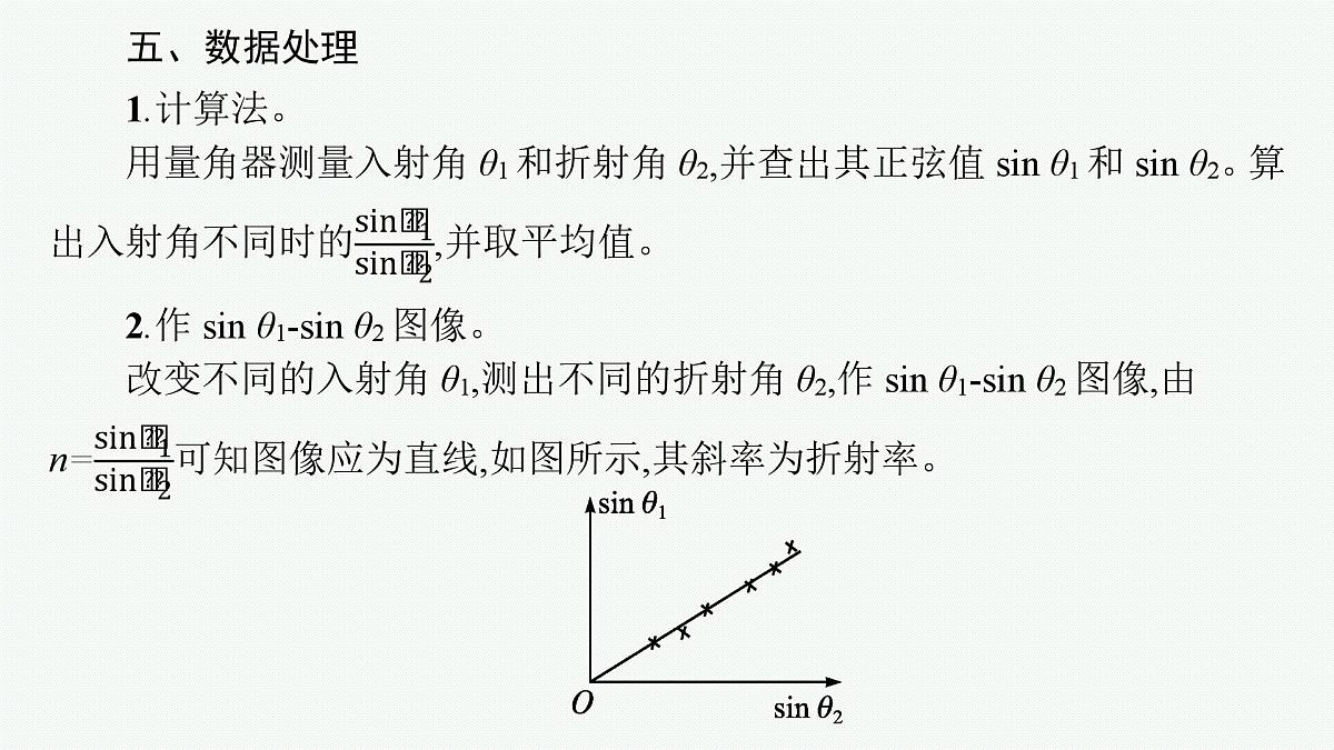 2026届高三物理一轮复习课件第10章光学实验15测量玻璃的折射率第7页