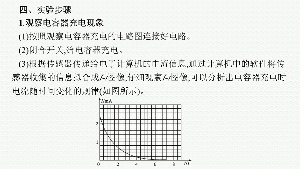 2026届高三物理一轮复习课件第7章静电场实验9观察电容器的充、放电现象第7页