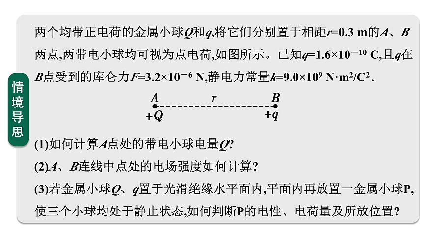 2026届高考物理一轮复习课件 第九章  第1讲 电场力的性质第5页