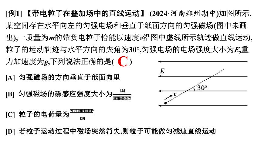 2026届高考物理一轮复习课件 第十一章  第8讲 小专题 带电粒子在叠加场中的运动第6页