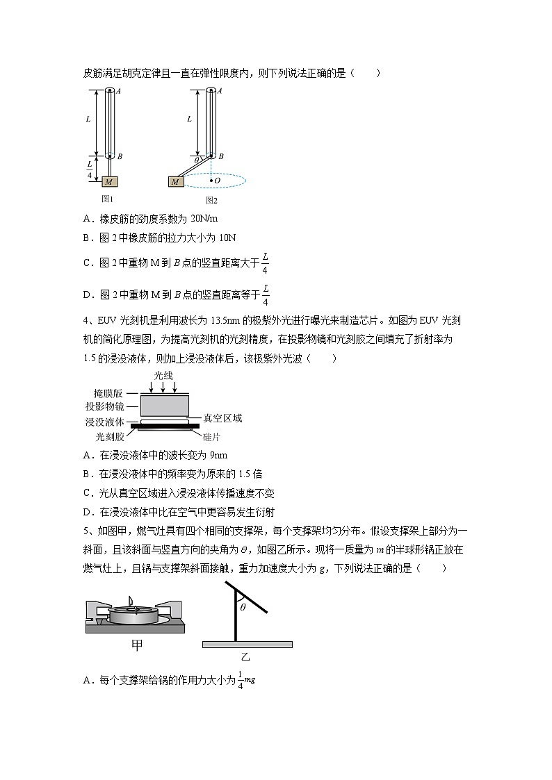 物理：2025届广东省高考模拟测试（二）第2页