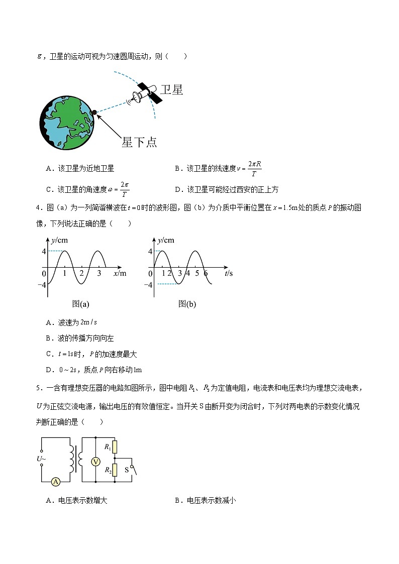 陕西省西北工业大学附属中学2025届高三下学期第六次模拟考试物理试题（Word版附答案）第2页
