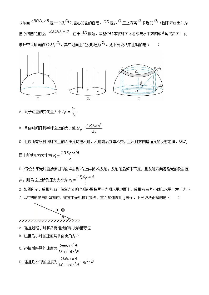2025届山东省普通高等学校高三上学期招生考试选择性科目测试模拟演练物理试卷（高考模拟）第2页