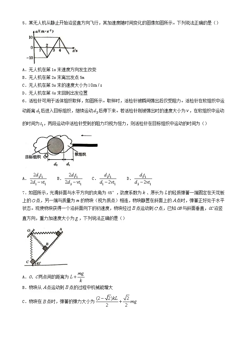 湖北省2025届高三物理上学期10月考试试题第2页