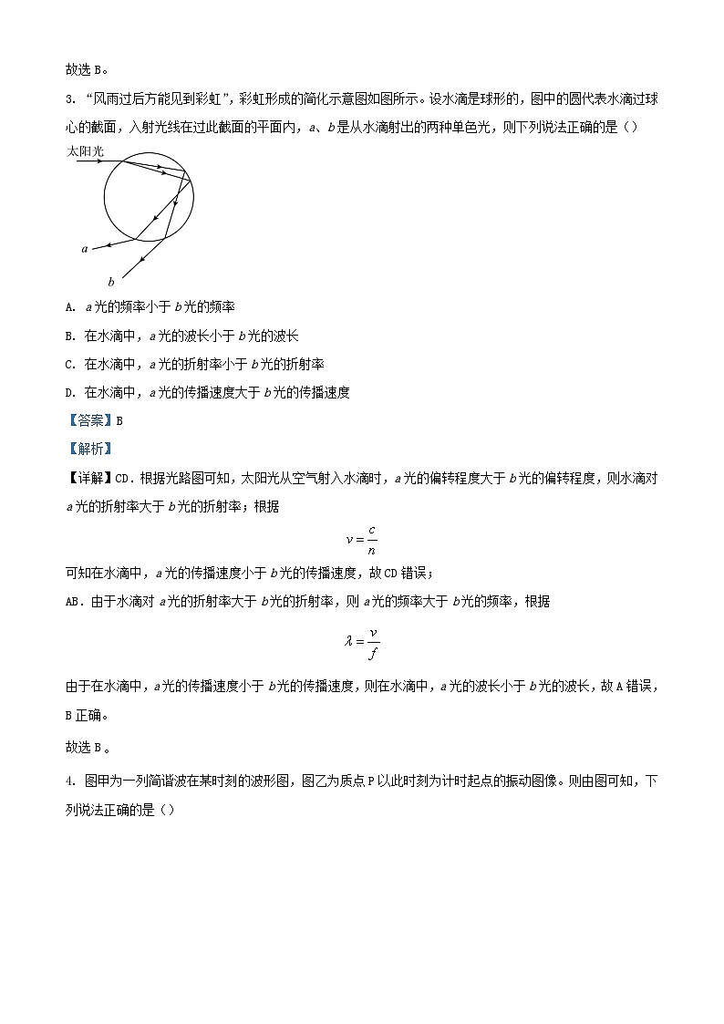 湖北省2025届高三物理上学期10月联考一模试题含解析第2页