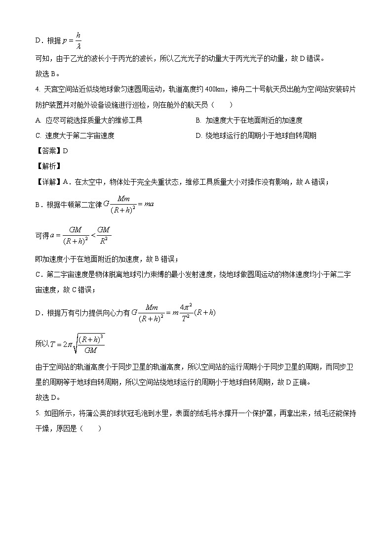 2025届江苏省南通市如皋市高三下学期适应性考试（三）物理试卷（解析版）第3页
