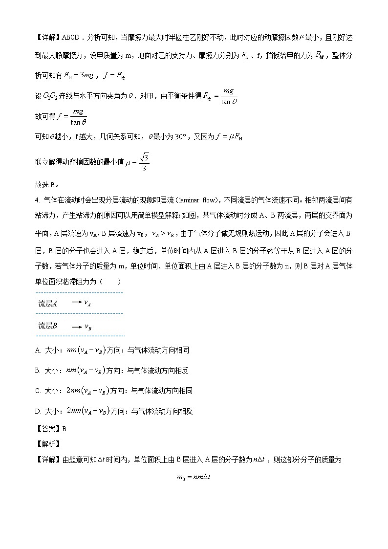 2025届山东省临沂市临沭县高三下学期三模物理试题（解析版）第3页