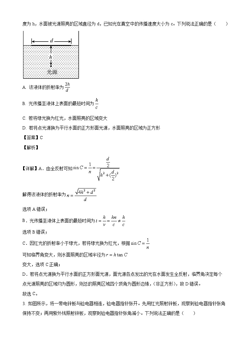 2025届四川省成都市高三下学期三诊物理试题（解析版）第2页