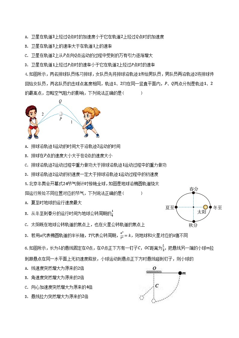 江西省南昌市2023_2024学年高一物理下学期4月期中试题第2页