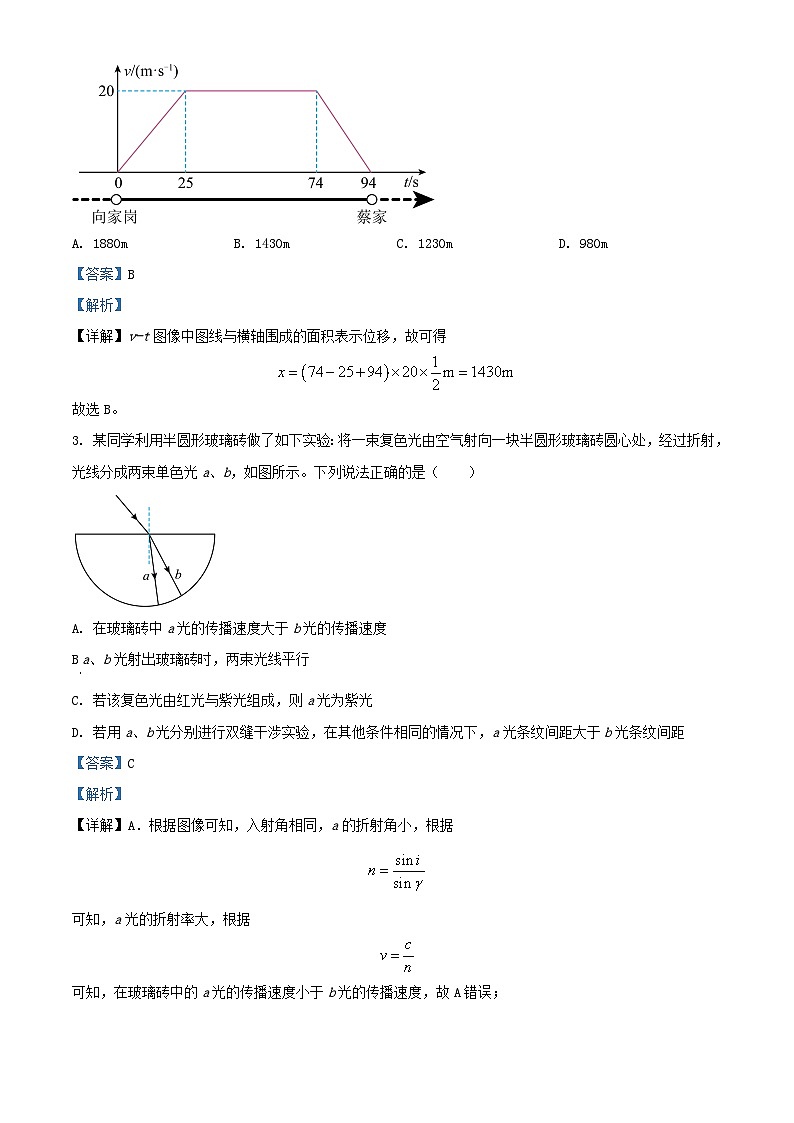 重庆市2024_2025学年高三物理上学期入学考试试题含解析第2页