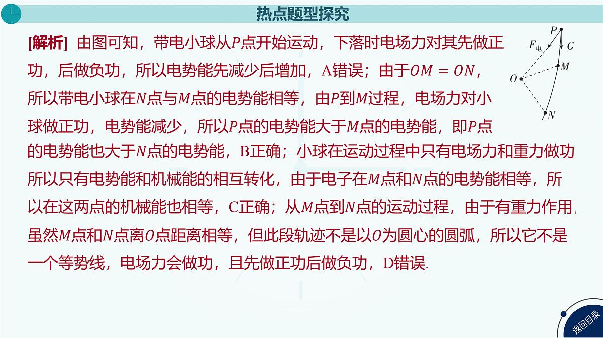 2025年高中物理复习配套课件 专题十三 带电粒子在电场中运动的综合问题第5页