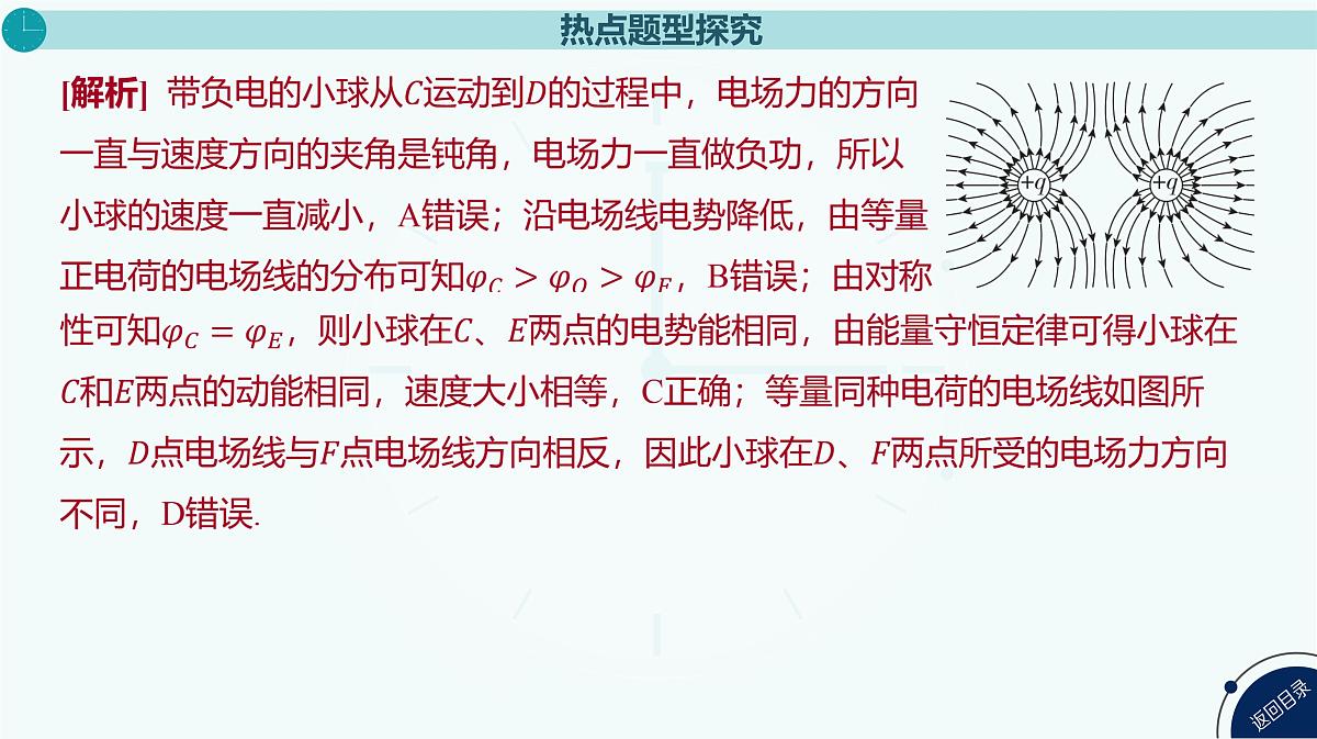 2025年高中物理复习配套课件 专题十三 带电粒子在电场中运动的综合问题第7页