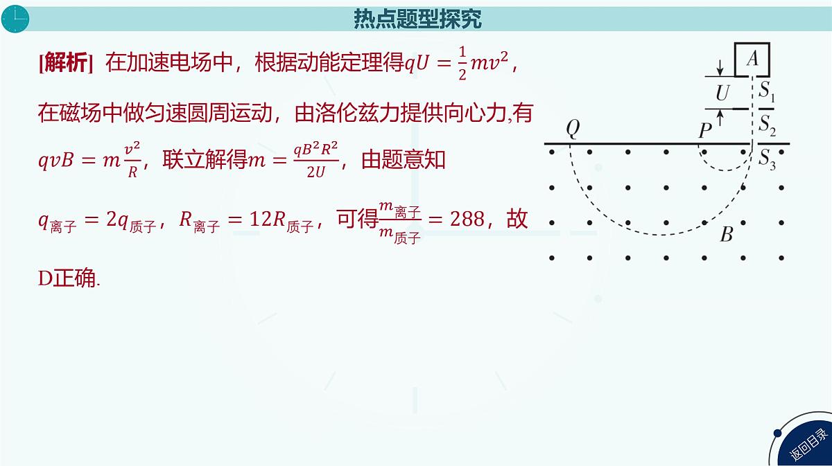2025年高中物理复习配套课件 专题十八 洛伦兹力与现代科技第6页