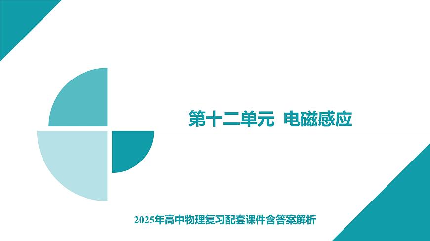 2025年高中物理复习配套课件 专题二十三 动量观点在电磁感应中的应用第1页