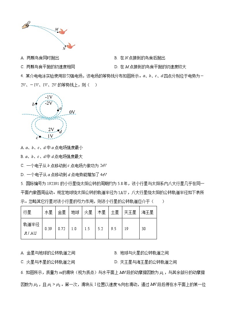 2025年高考真题——物理（云南卷） Word版无答案第2页