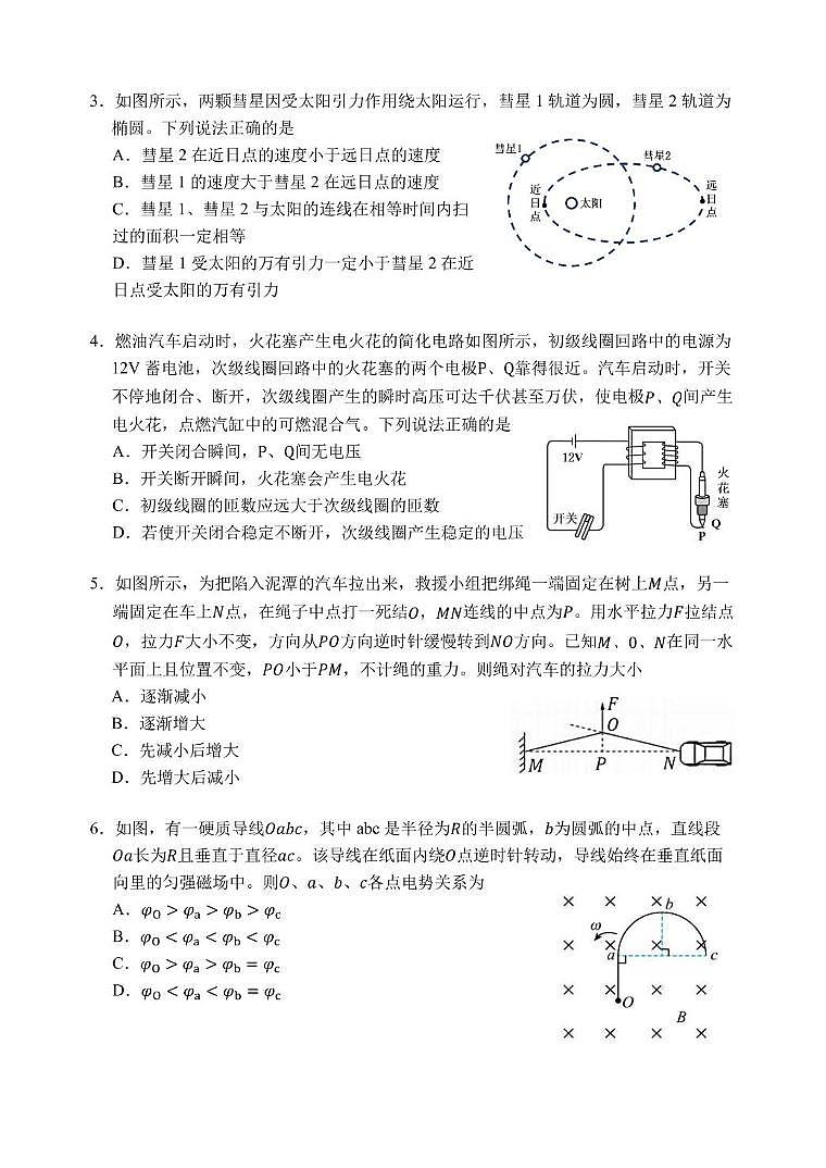 2025年普通高等招生全国统一考试（模拟）物理试题第2页