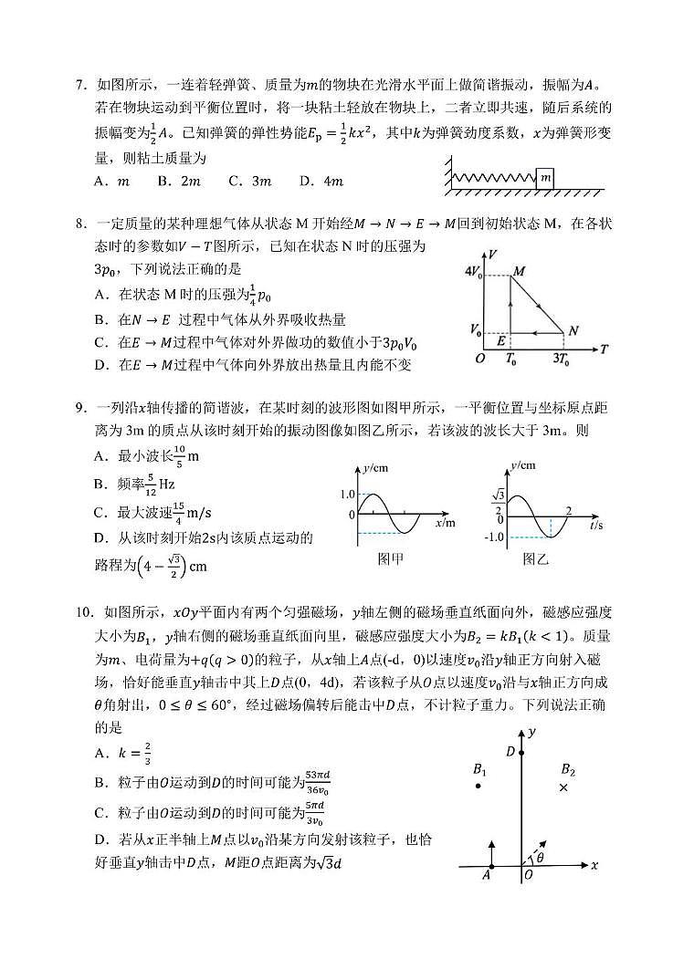 2025年普通高等招生全国统一考试（模拟）物理试题第3页