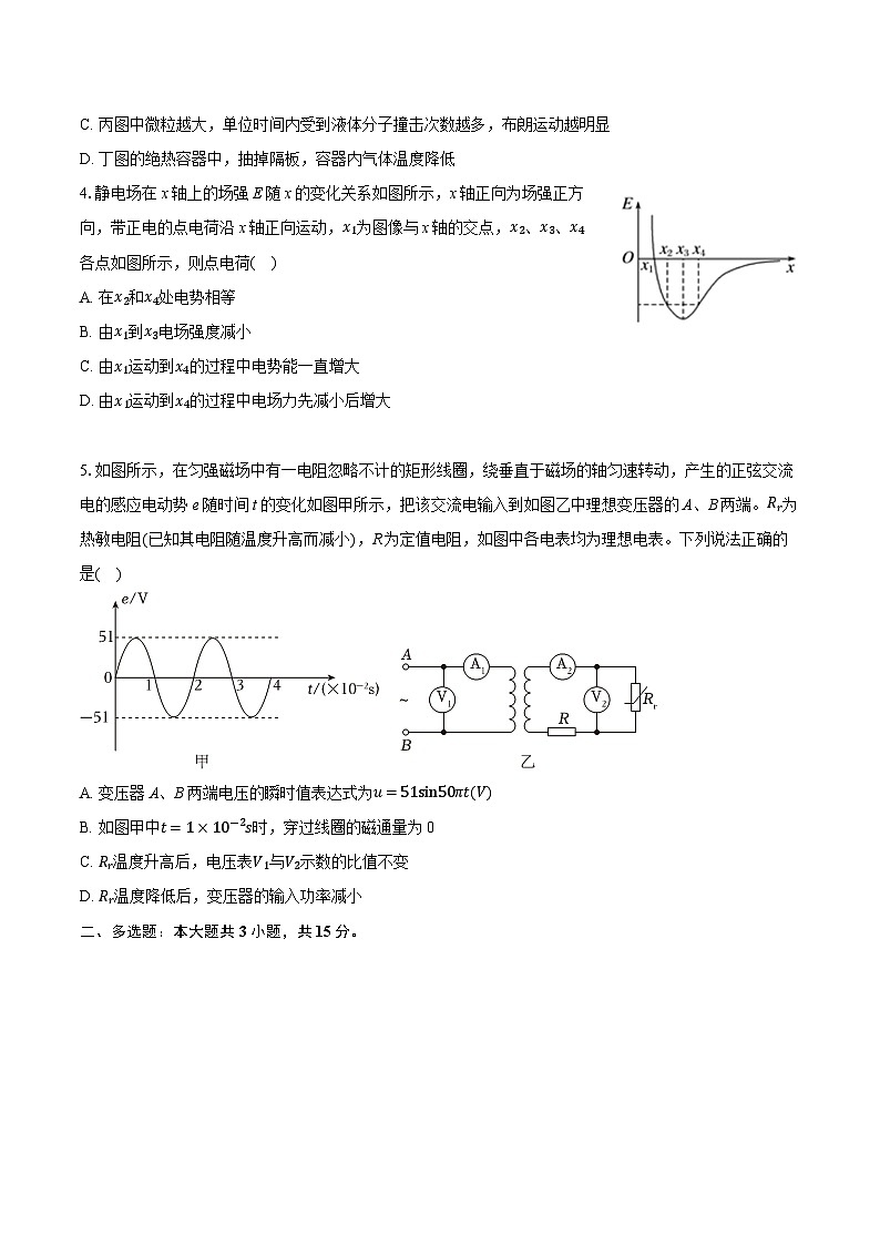 2025届天津市滨海新区塘沽第一中学高三下学期第三次模拟考试物理试题（高考模拟）第2页