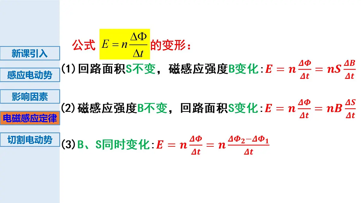 2024-2025学年物理教科版（2019）选择性必修第二册 2.2法拉第电磁感应定律 课件第8页