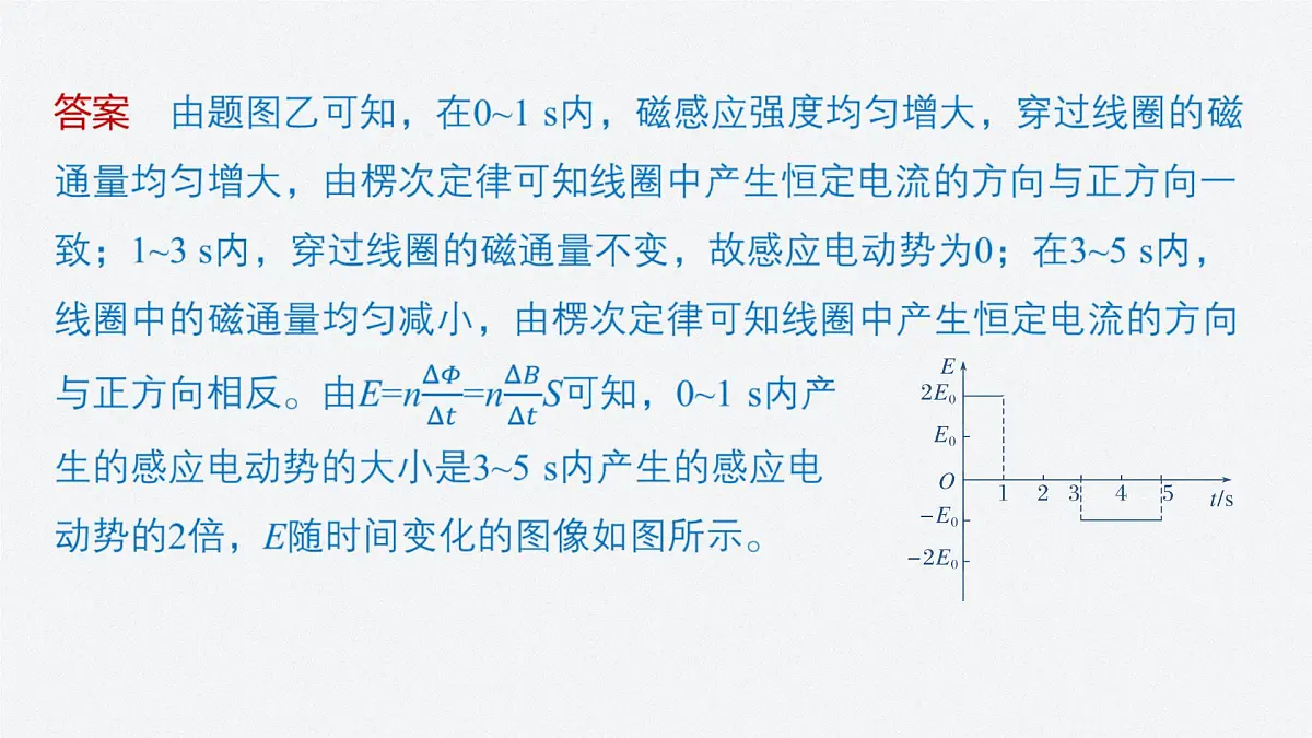 2024-2025学年物理教科版（2019）选择性必修第二册 第二章 电磁感应及其应用 专题强化9 电磁感应中的图像问题 课件第6页
