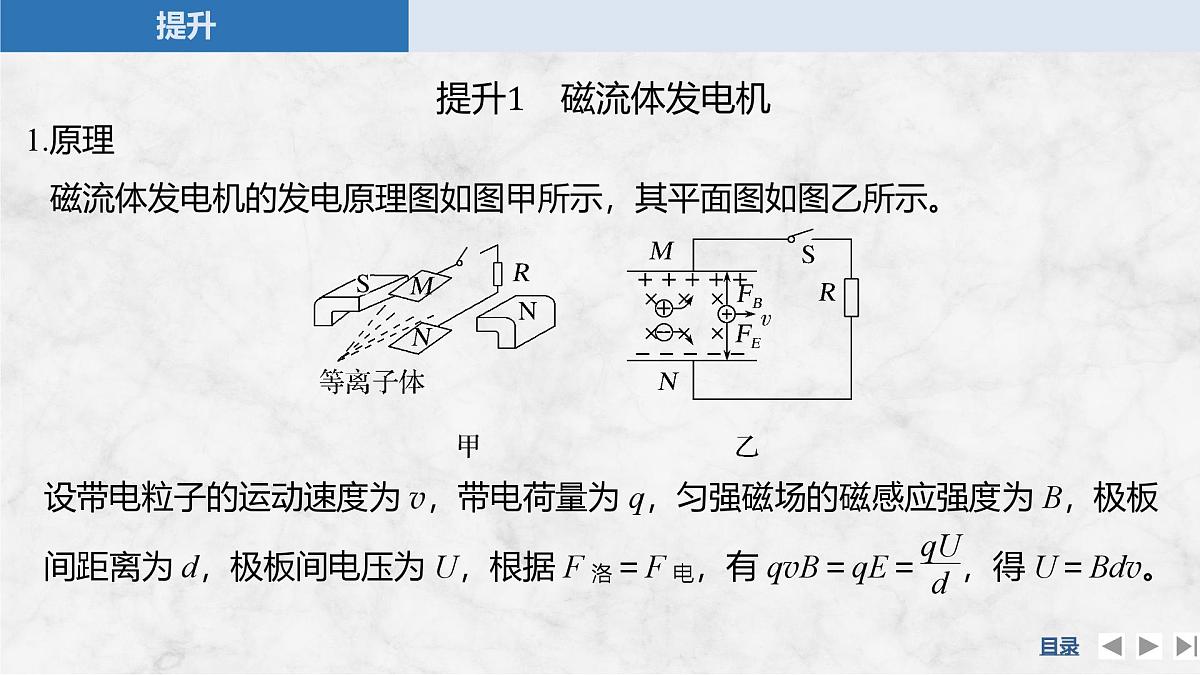 2024-2025学年物理教科版（2019）选择性必修第二册 第1章 磁场对电流的作用 专题提升二 洛伦兹力与现代科技 课件第5页